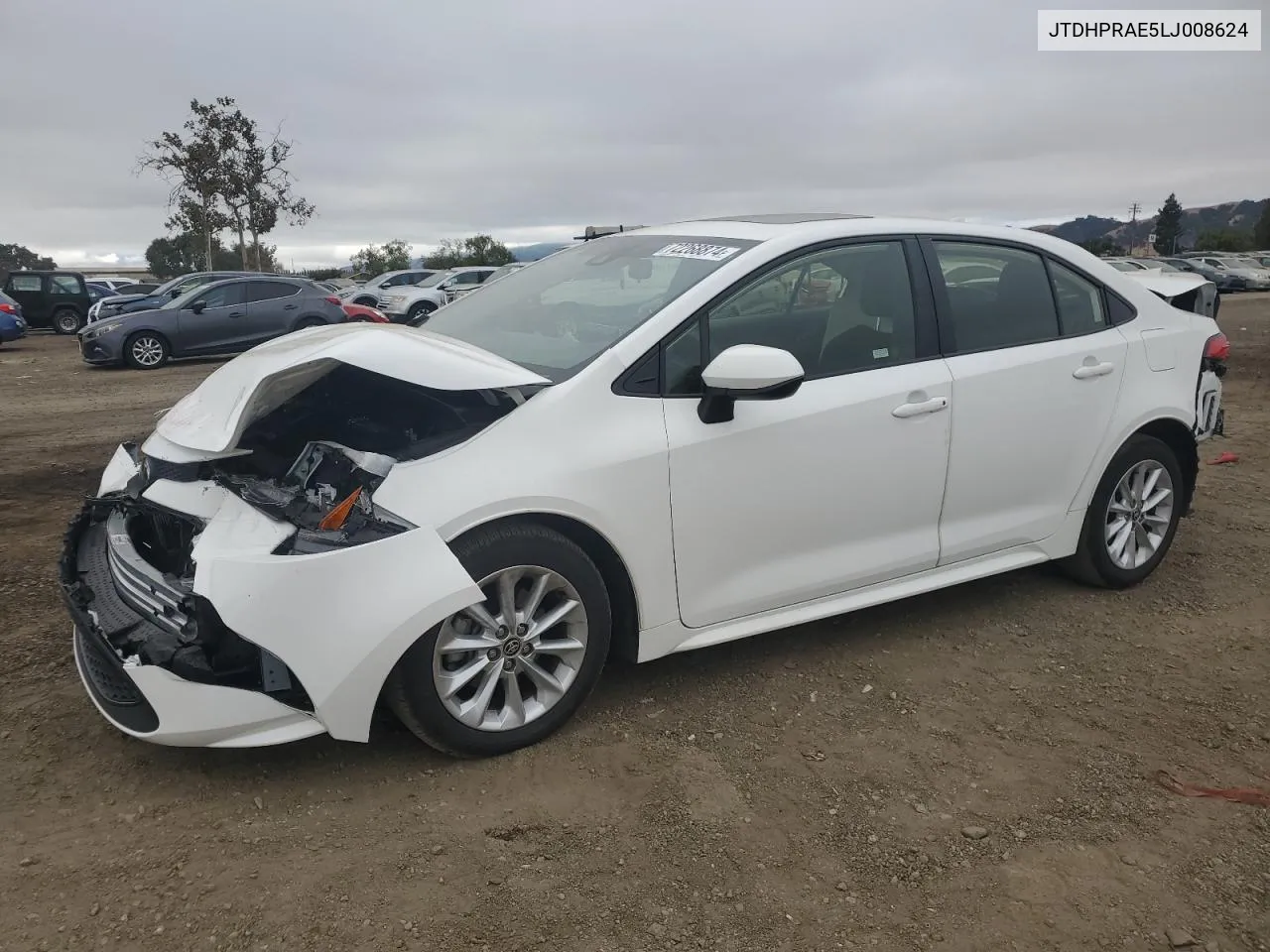 2020 Toyota Corolla Le VIN: JTDHPRAE5LJ008624 Lot: 72268874