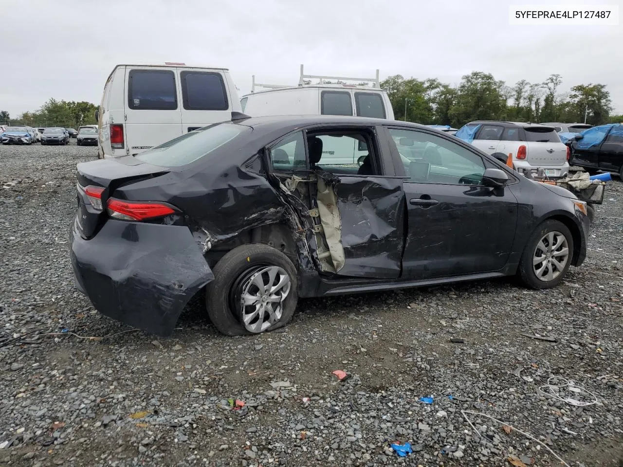 2020 Toyota Corolla Le VIN: 5YFEPRAE4LP127487 Lot: 72280904