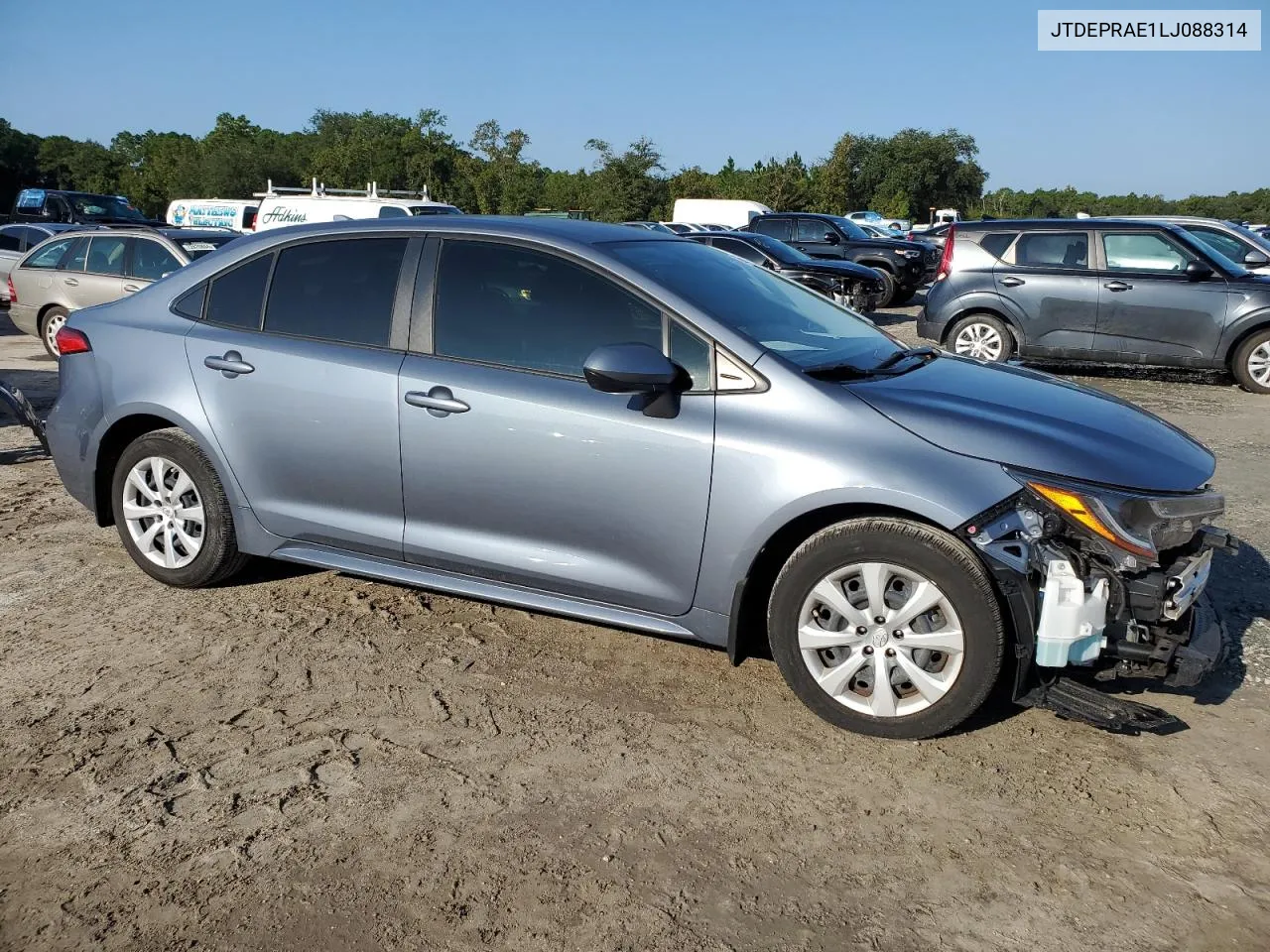 2020 Toyota Corolla Le VIN: JTDEPRAE1LJ088314 Lot: 72367964