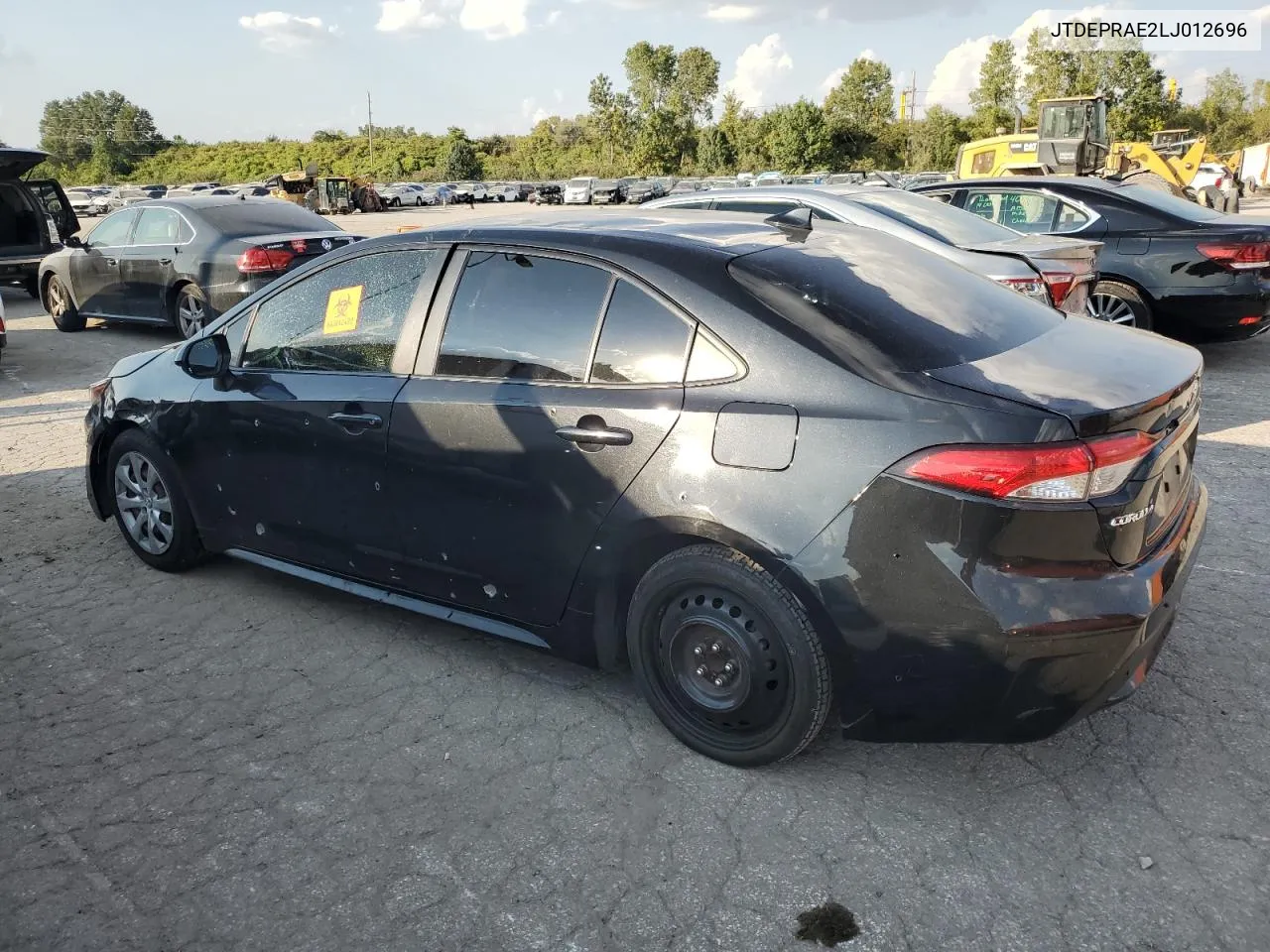 2020 Toyota Corolla Le VIN: JTDEPRAE2LJ012696 Lot: 72386254