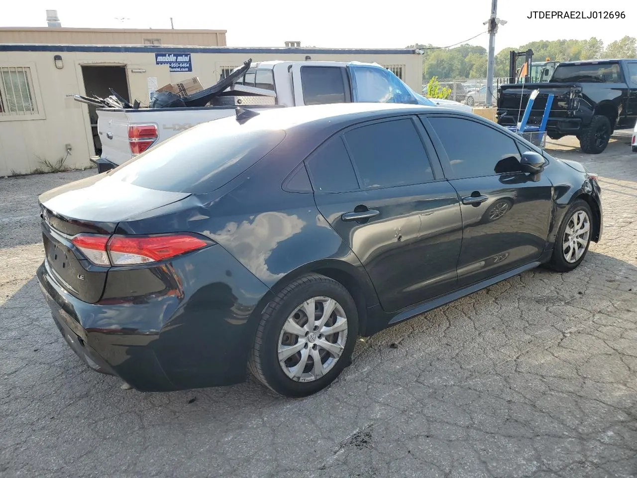 2020 Toyota Corolla Le VIN: JTDEPRAE2LJ012696 Lot: 72386254