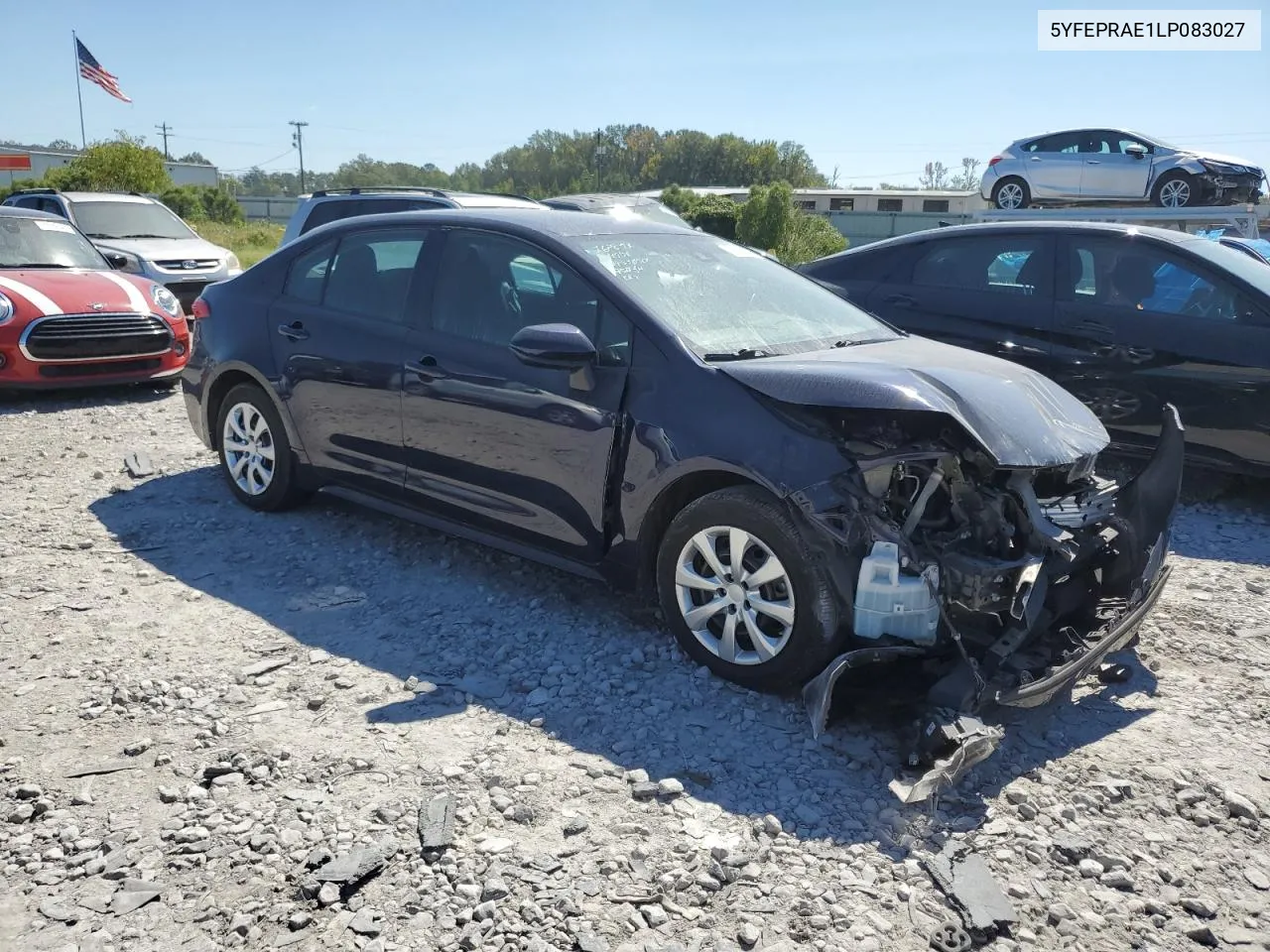 2020 Toyota Corolla Le VIN: 5YFEPRAE1LP083027 Lot: 72424964