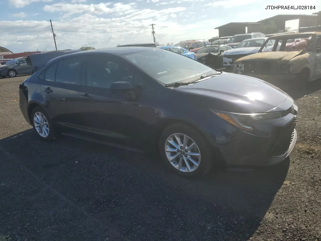 2020 Toyota Corolla Le VIN: JTDHPRAE4LJ028184 Lot: 72448194