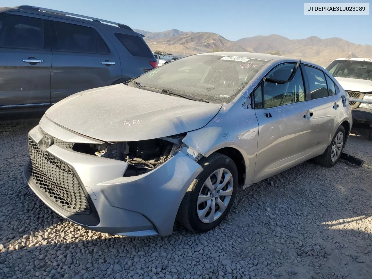 2020 Toyota Corolla Le VIN: JTDEPRAE3LJ023089 Lot: 72449514