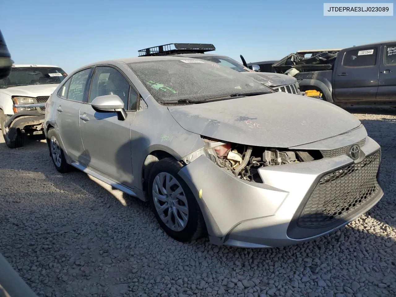 2020 Toyota Corolla Le VIN: JTDEPRAE3LJ023089 Lot: 72449514