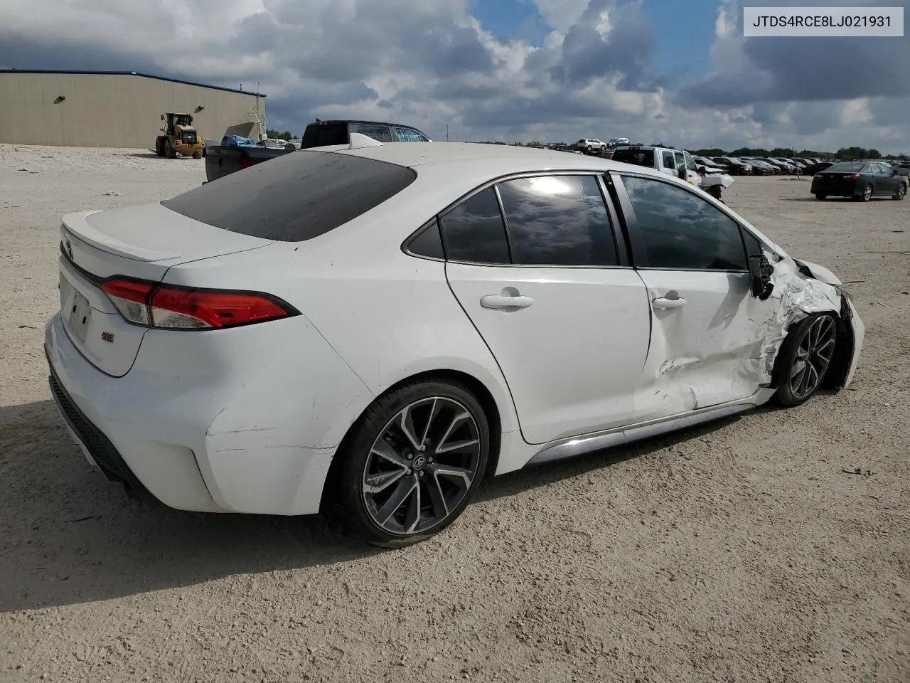 2020 Toyota Corolla Se VIN: JTDS4RCE8LJ021931 Lot: 72550584