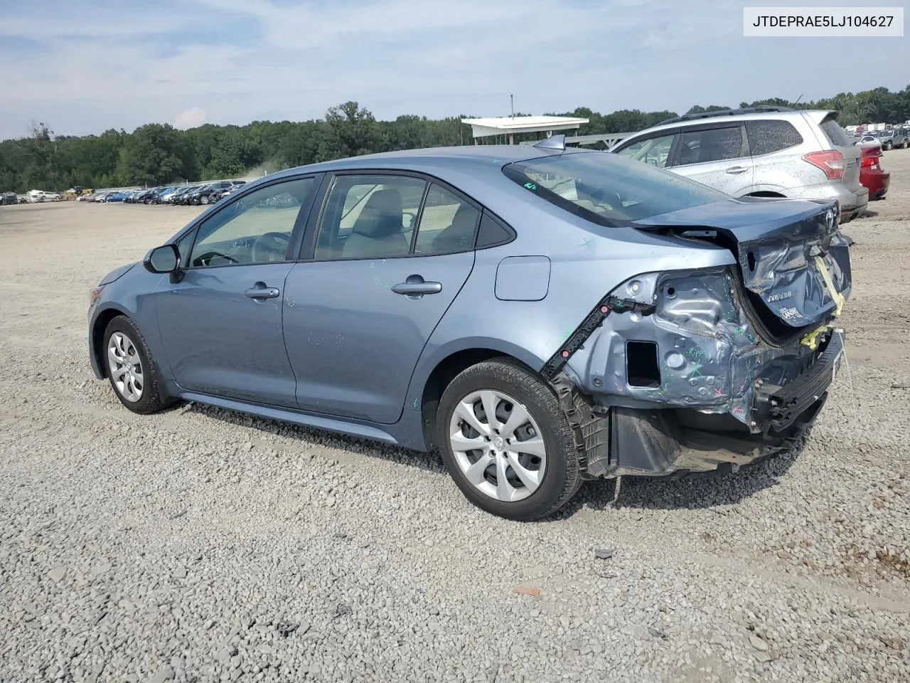 2020 Toyota Corolla Le VIN: JTDEPRAE5LJ104627 Lot: 72744394