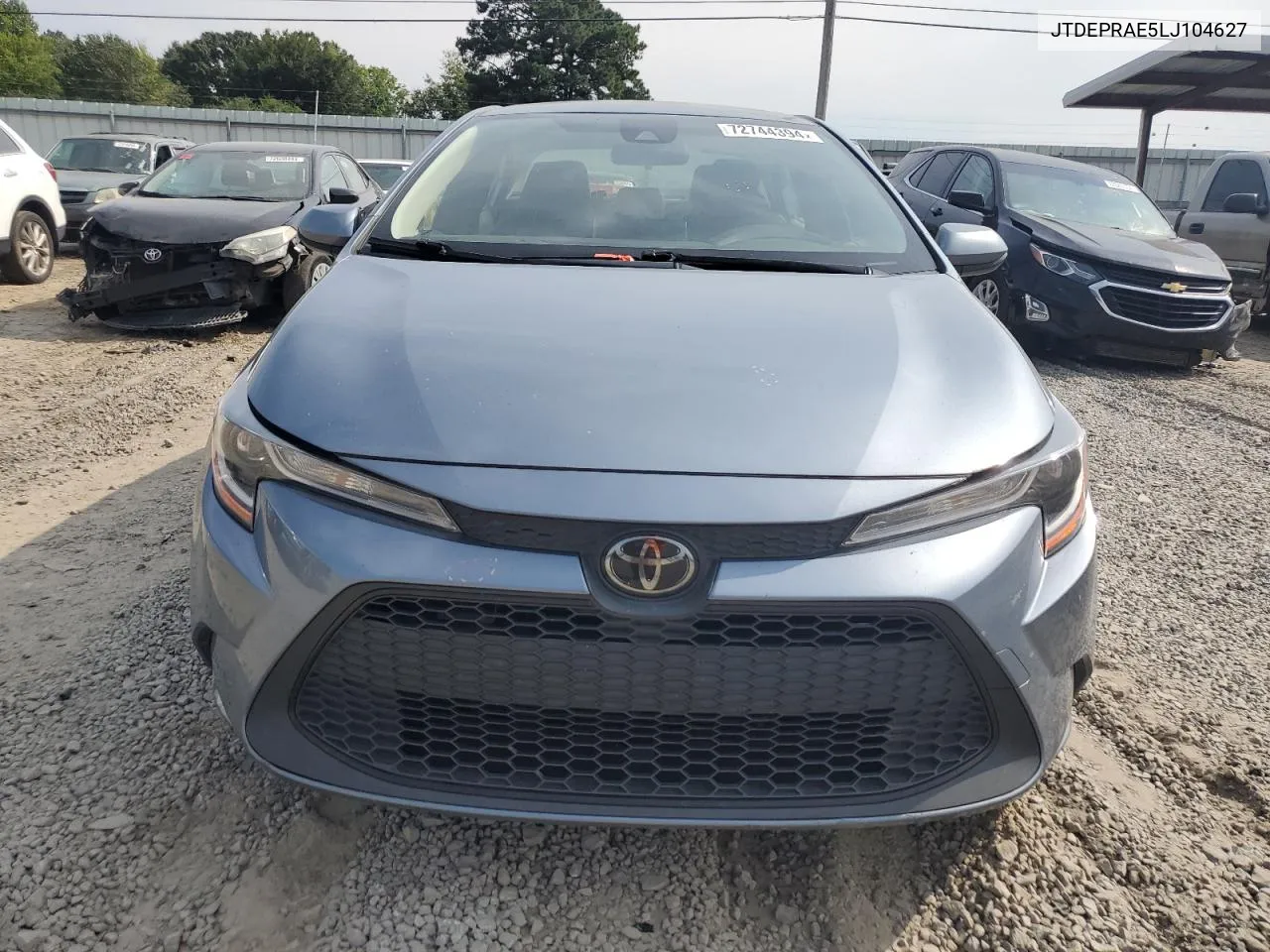 2020 Toyota Corolla Le VIN: JTDEPRAE5LJ104627 Lot: 72744394