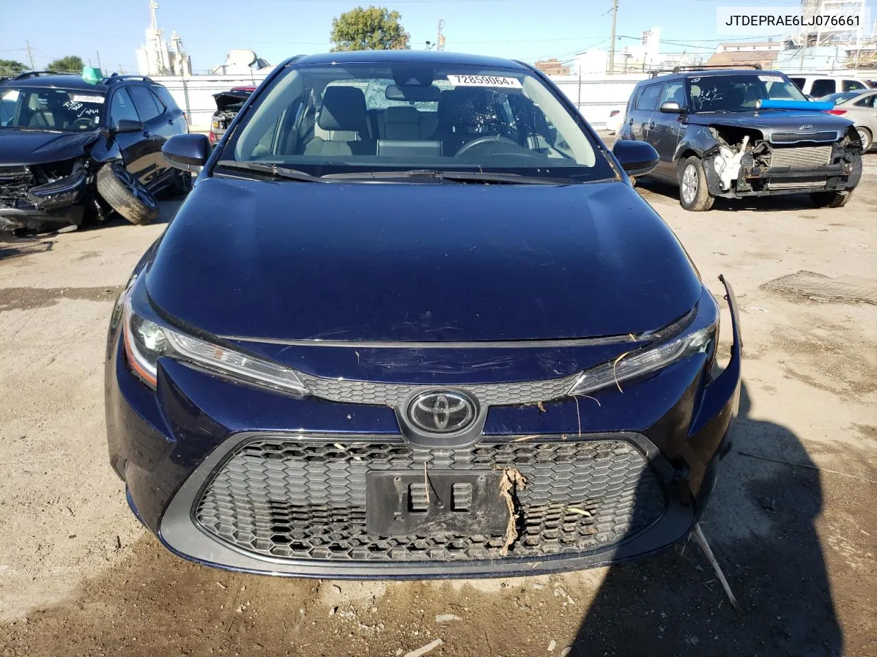 2020 Toyota Corolla Le VIN: JTDEPRAE6LJ076661 Lot: 72859064