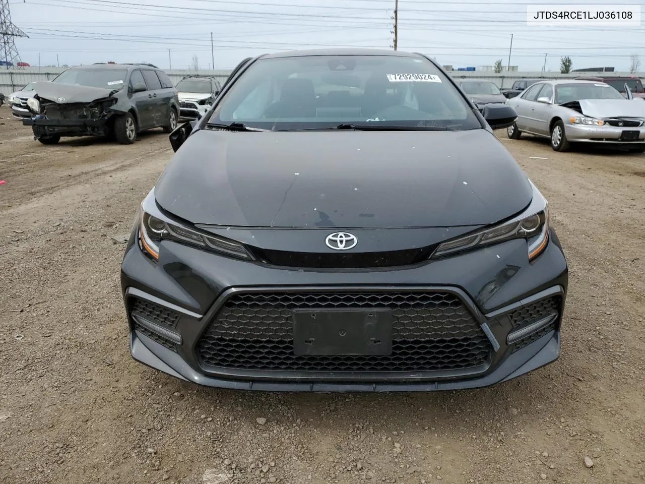 2020 Toyota Corolla Se VIN: JTDS4RCE1LJ036108 Lot: 72929024