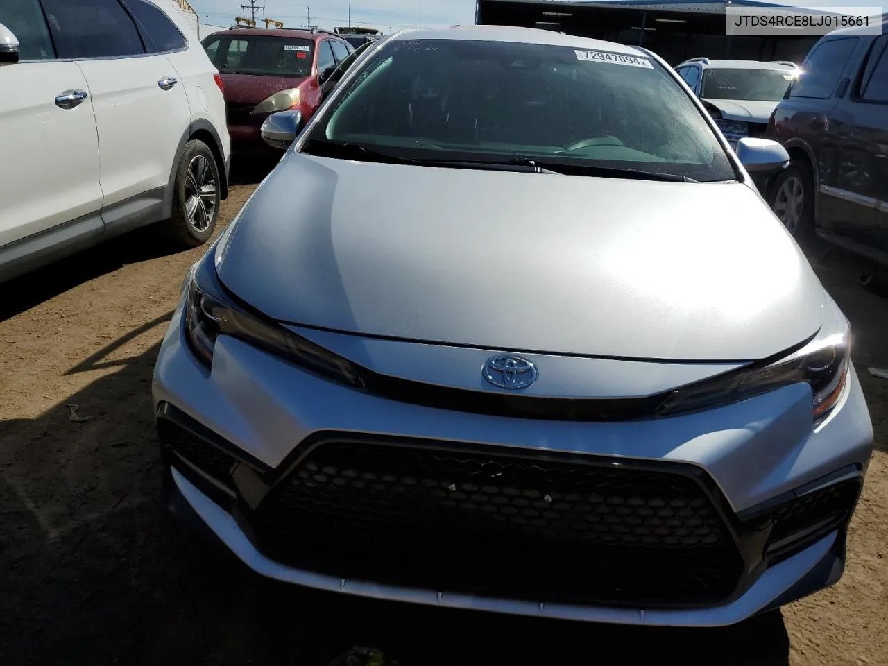 2020 Toyota Corolla Se VIN: JTDS4RCE8LJ015661 Lot: 72947094