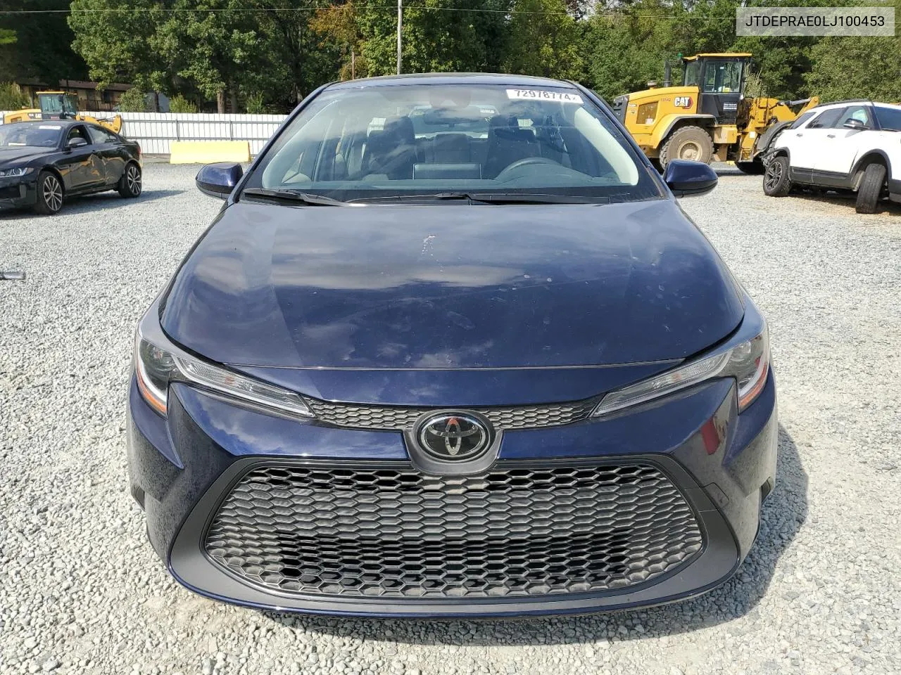 2020 Toyota Corolla Le VIN: JTDEPRAE0LJ100453 Lot: 72978774