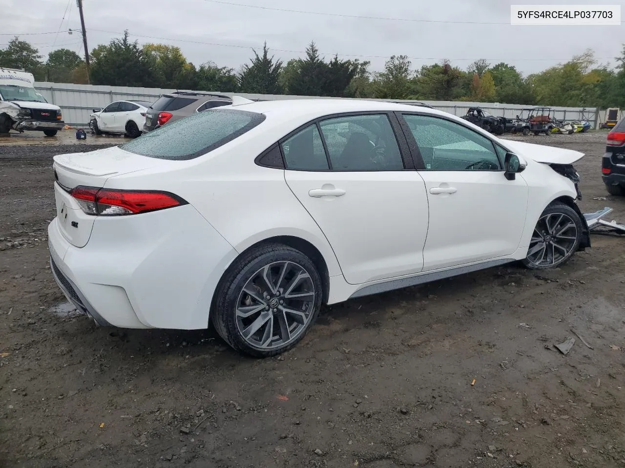 2020 Toyota Corolla Se VIN: 5YFS4RCE4LP037703 Lot: 73008964