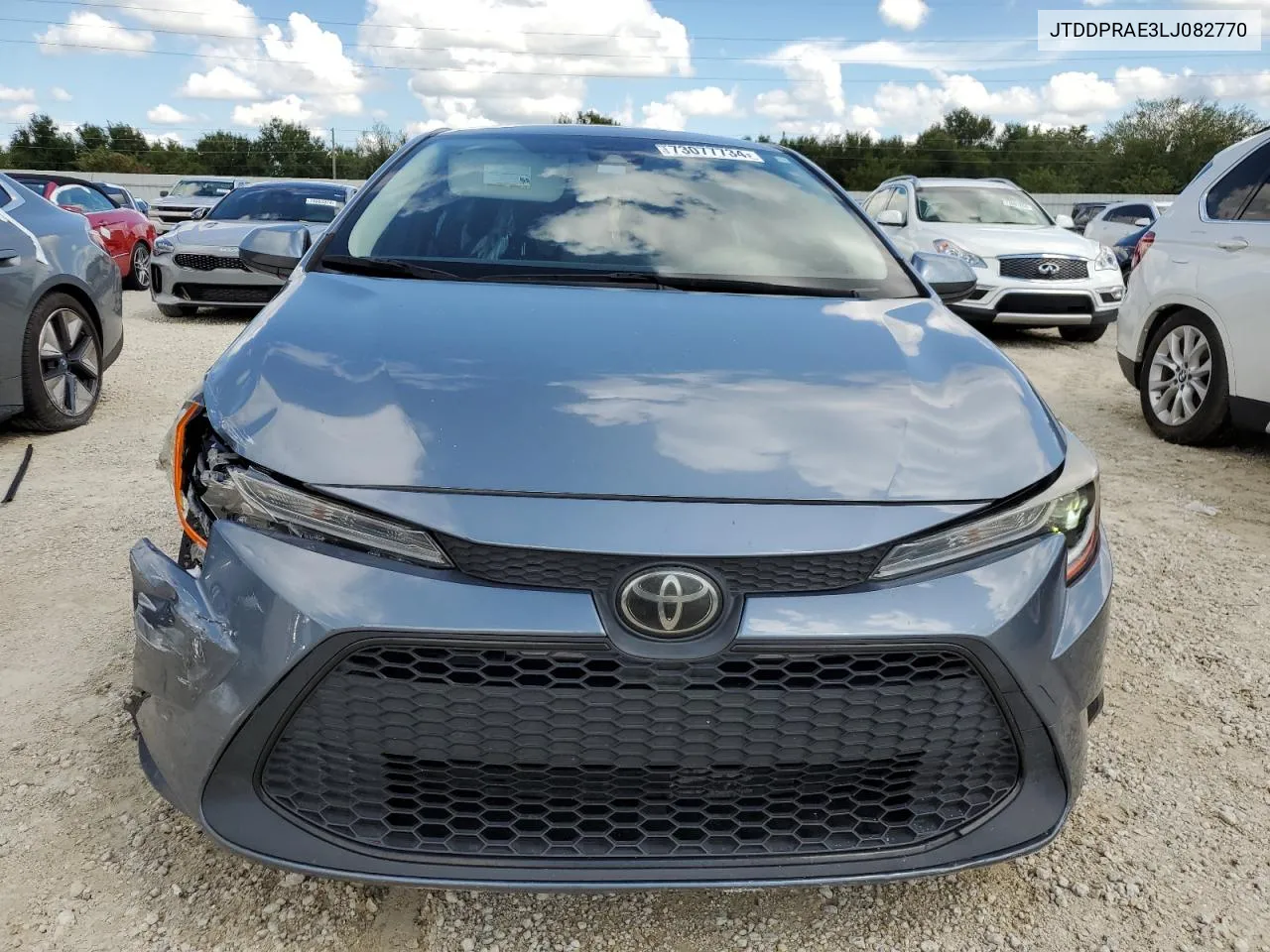 2020 Toyota Corolla L VIN: JTDDPRAE3LJ082770 Lot: 73077734