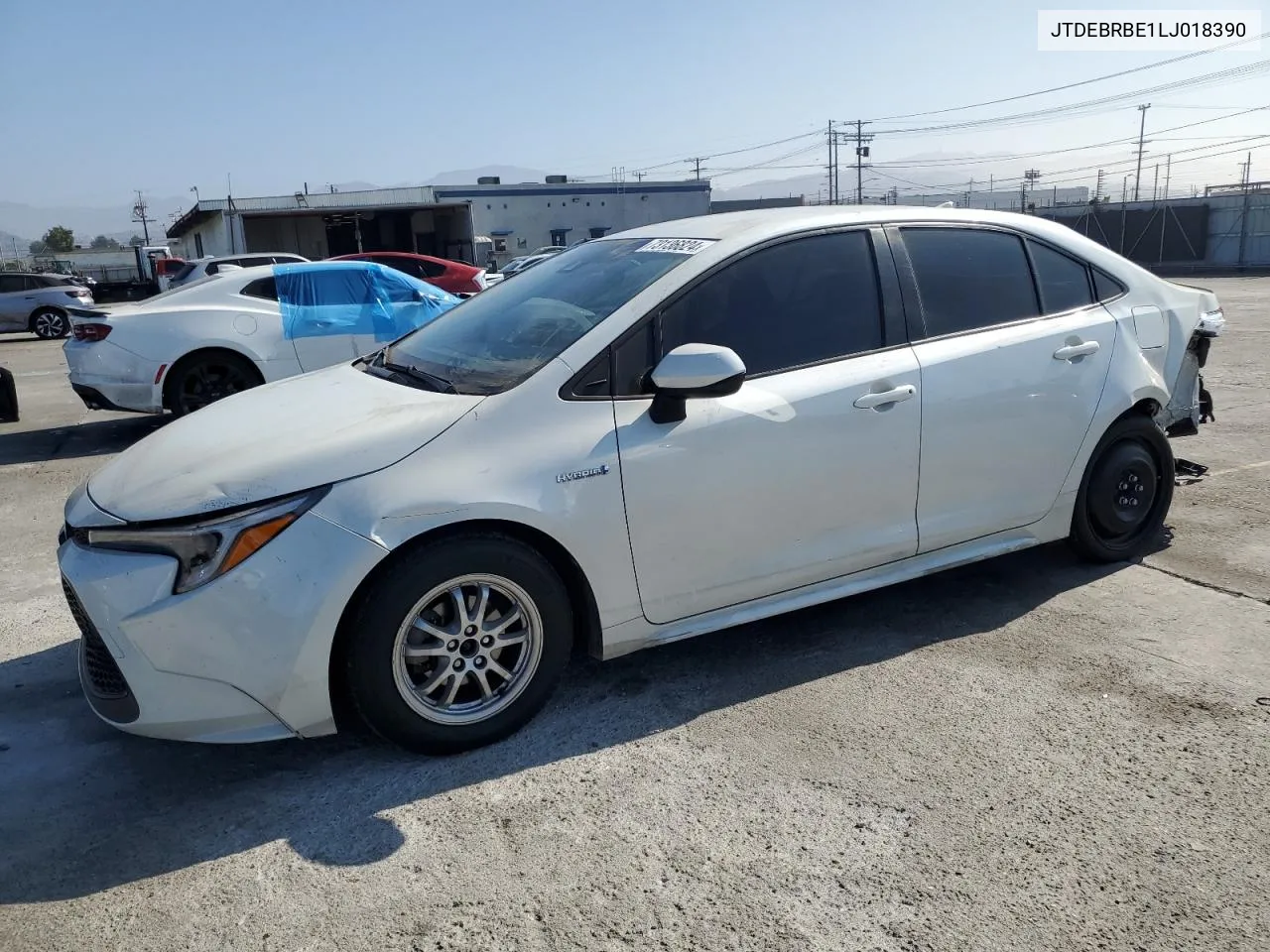 2020 Toyota Corolla Le VIN: JTDEBRBE1LJ018390 Lot: 73136824