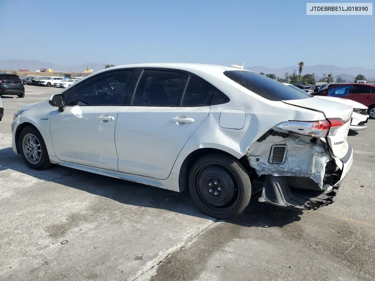 2020 Toyota Corolla Le VIN: JTDEBRBE1LJ018390 Lot: 73136824