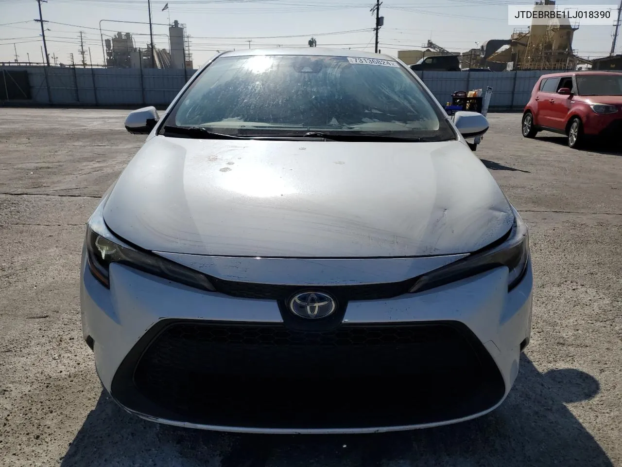 2020 Toyota Corolla Le VIN: JTDEBRBE1LJ018390 Lot: 73136824