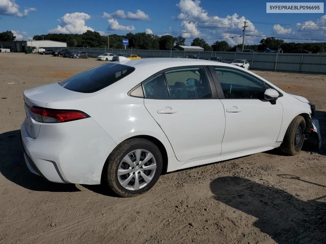 2020 Toyota Corolla Le VIN: 5YFEPRAE8LP096695 Lot: 73147314