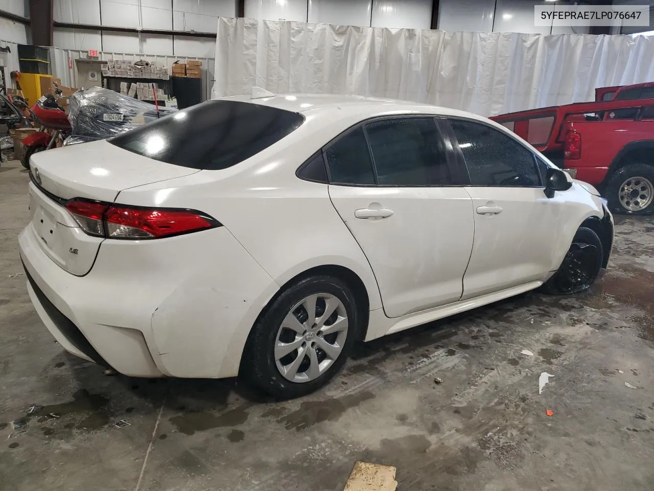 2020 Toyota Corolla Le VIN: 5YFEPRAE7LP076647 Lot: 73204304