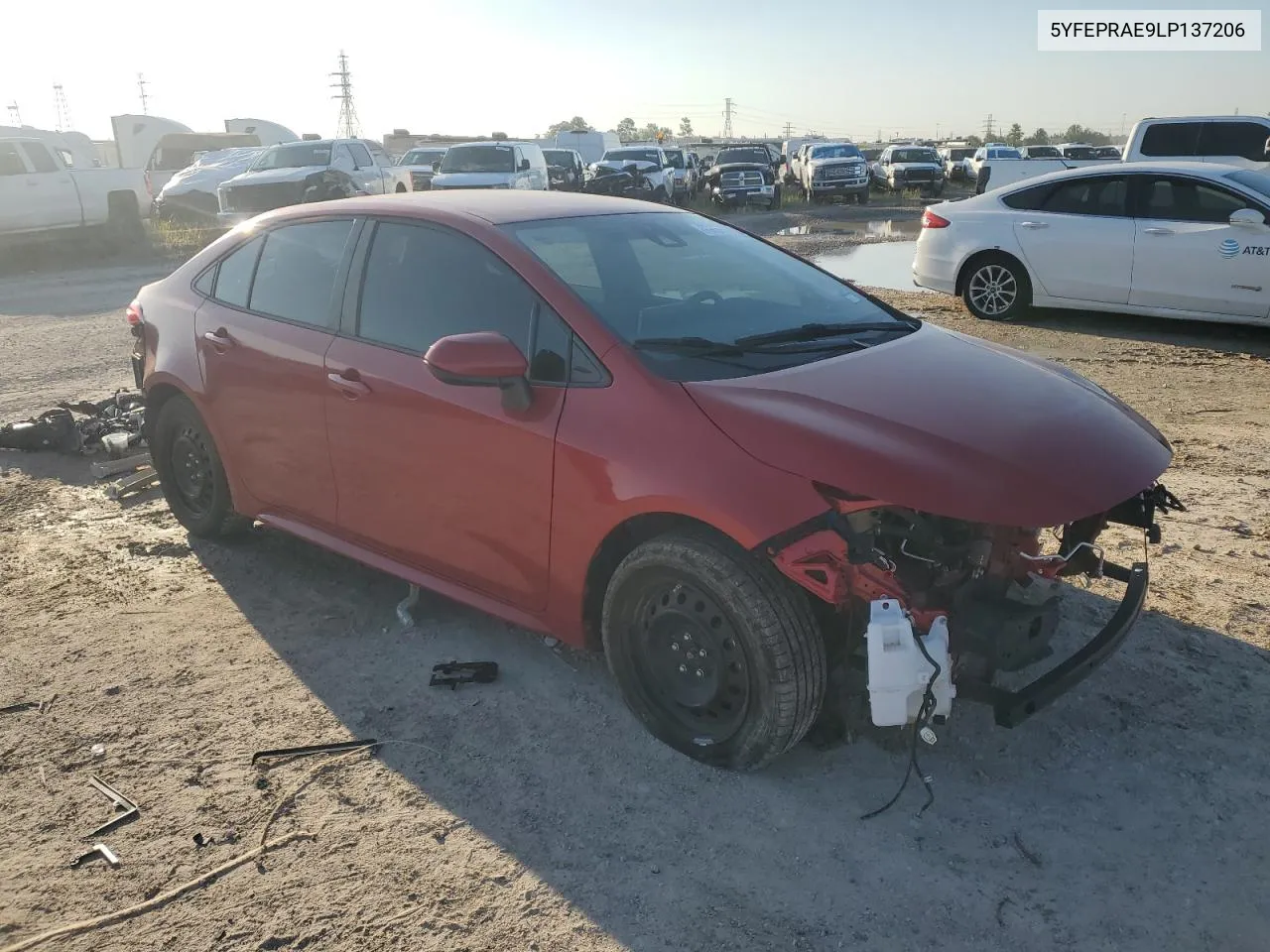 2020 Toyota Corolla Le VIN: 5YFEPRAE9LP137206 Lot: 73258814