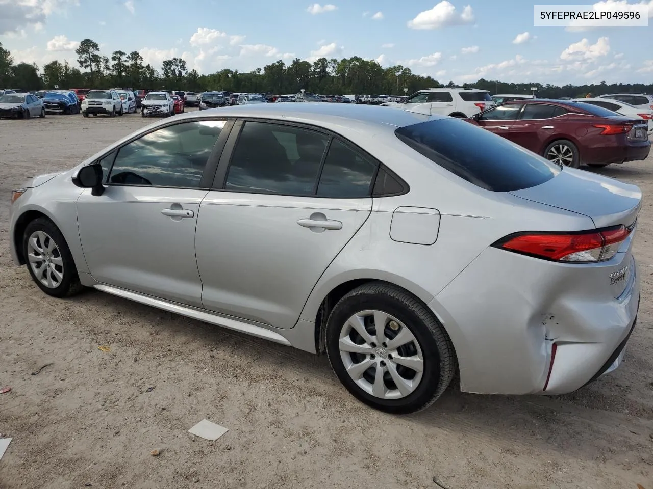 2020 Toyota Corolla Le VIN: 5YFEPRAE2LP049596 Lot: 73337804