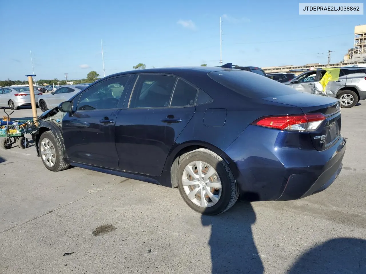 2020 Toyota Corolla Le VIN: JTDEPRAE2LJ038862 Lot: 73348724