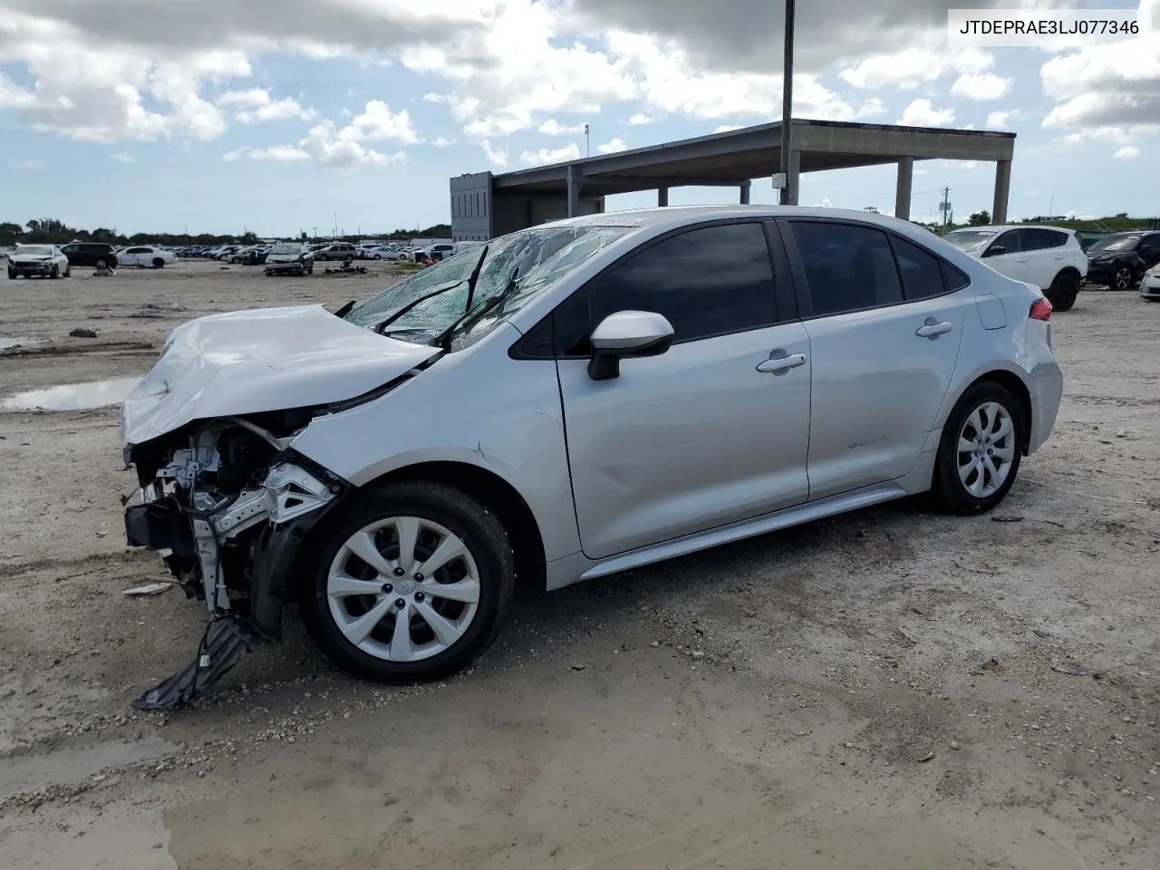 2020 Toyota Corolla Le VIN: JTDEPRAE3LJ077346 Lot: 73456864