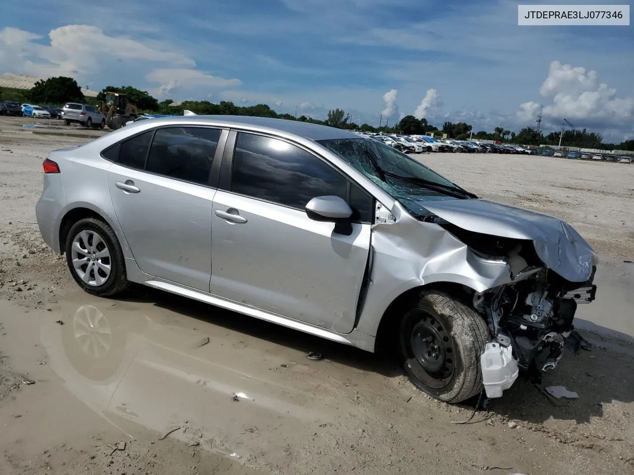 2020 Toyota Corolla Le VIN: JTDEPRAE3LJ077346 Lot: 73456864