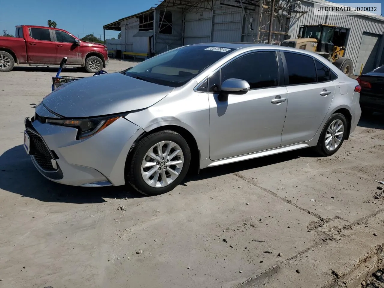 2020 Toyota Corolla Xle VIN: JTDFPRAE8LJ020032 Lot: 73578974