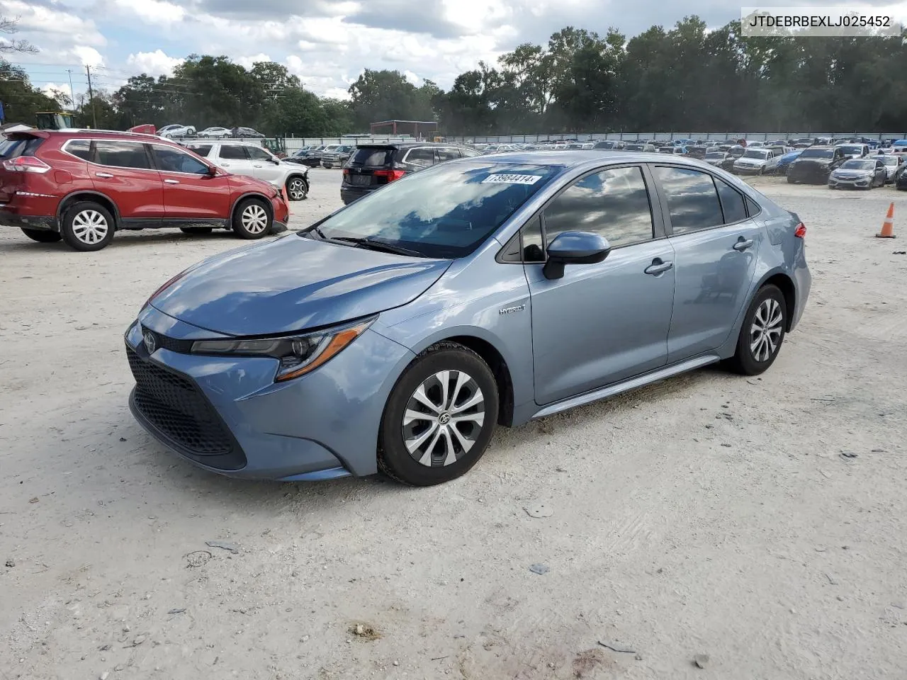 2020 Toyota Corolla Le VIN: JTDEBRBEXLJ025452 Lot: 73984414