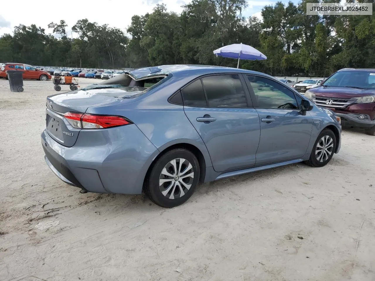 2020 Toyota Corolla Le VIN: JTDEBRBEXLJ025452 Lot: 73984414