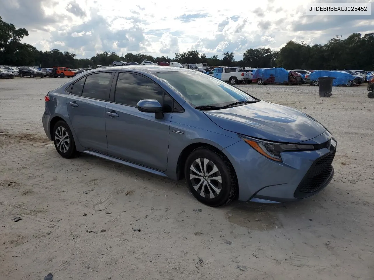 2020 Toyota Corolla Le VIN: JTDEBRBEXLJ025452 Lot: 73984414