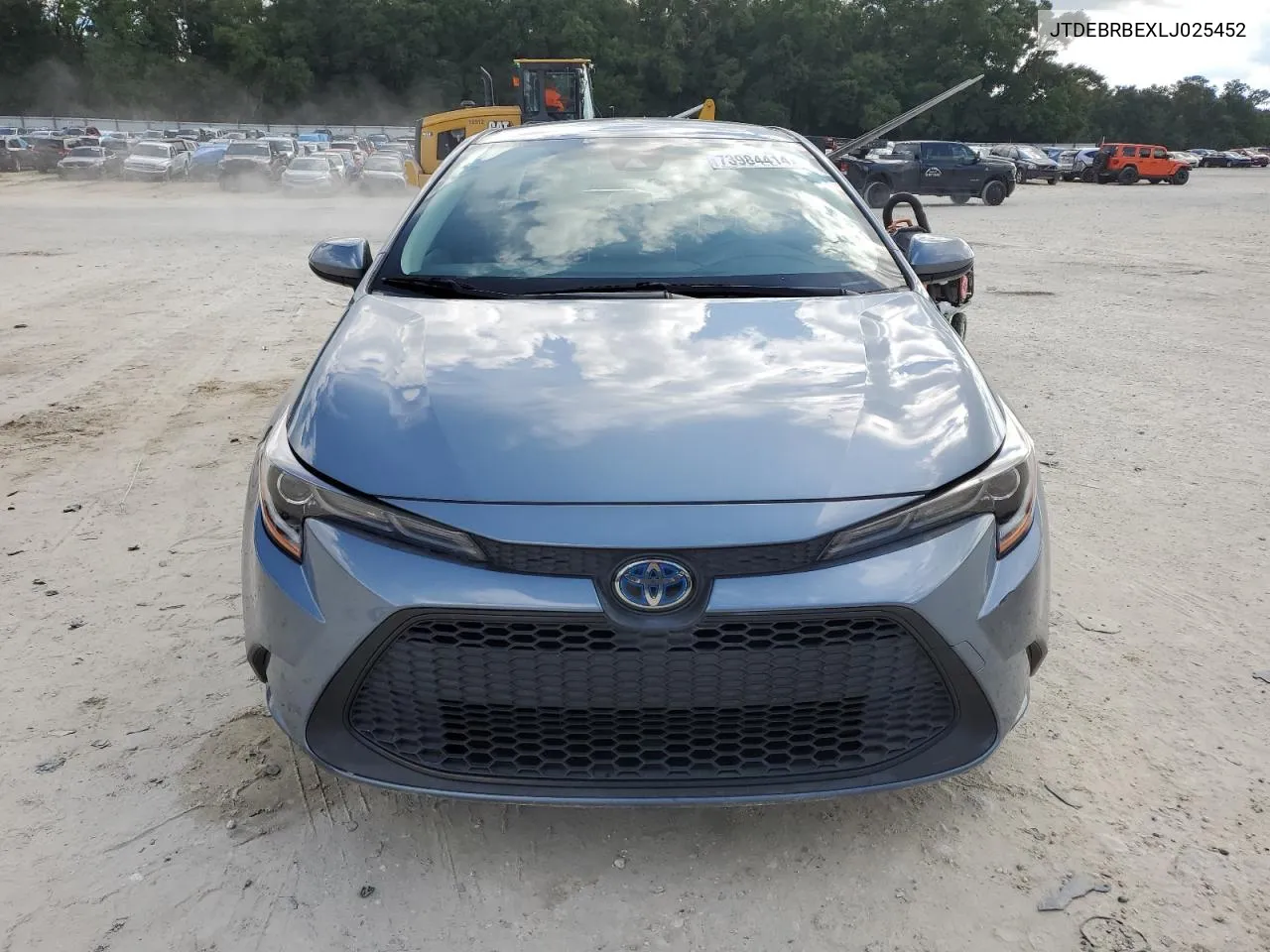 2020 Toyota Corolla Le VIN: JTDEBRBEXLJ025452 Lot: 73984414