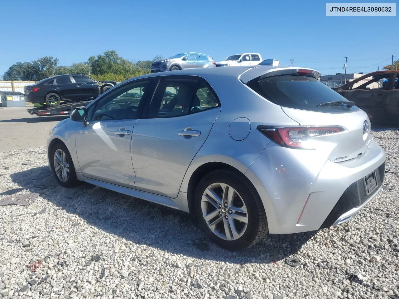 2020 Toyota Corolla Se VIN: JTND4RBE4L3080632 Lot: 74071484