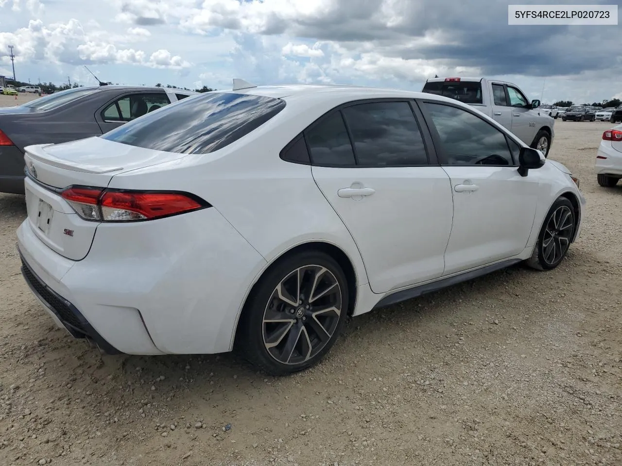 2020 Toyota Corolla Se VIN: 5YFS4RCE2LP020723 Lot: 74090514