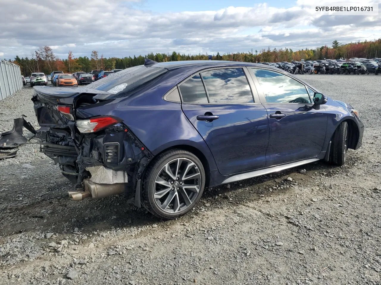 2020 Toyota Corolla Se VIN: 5YFB4RBE1LP016731 Lot: 74150474