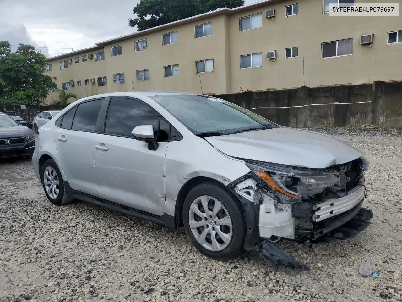 2020 Toyota Corolla Le VIN: 5YFEPRAE4LP079697 Lot: 74262234