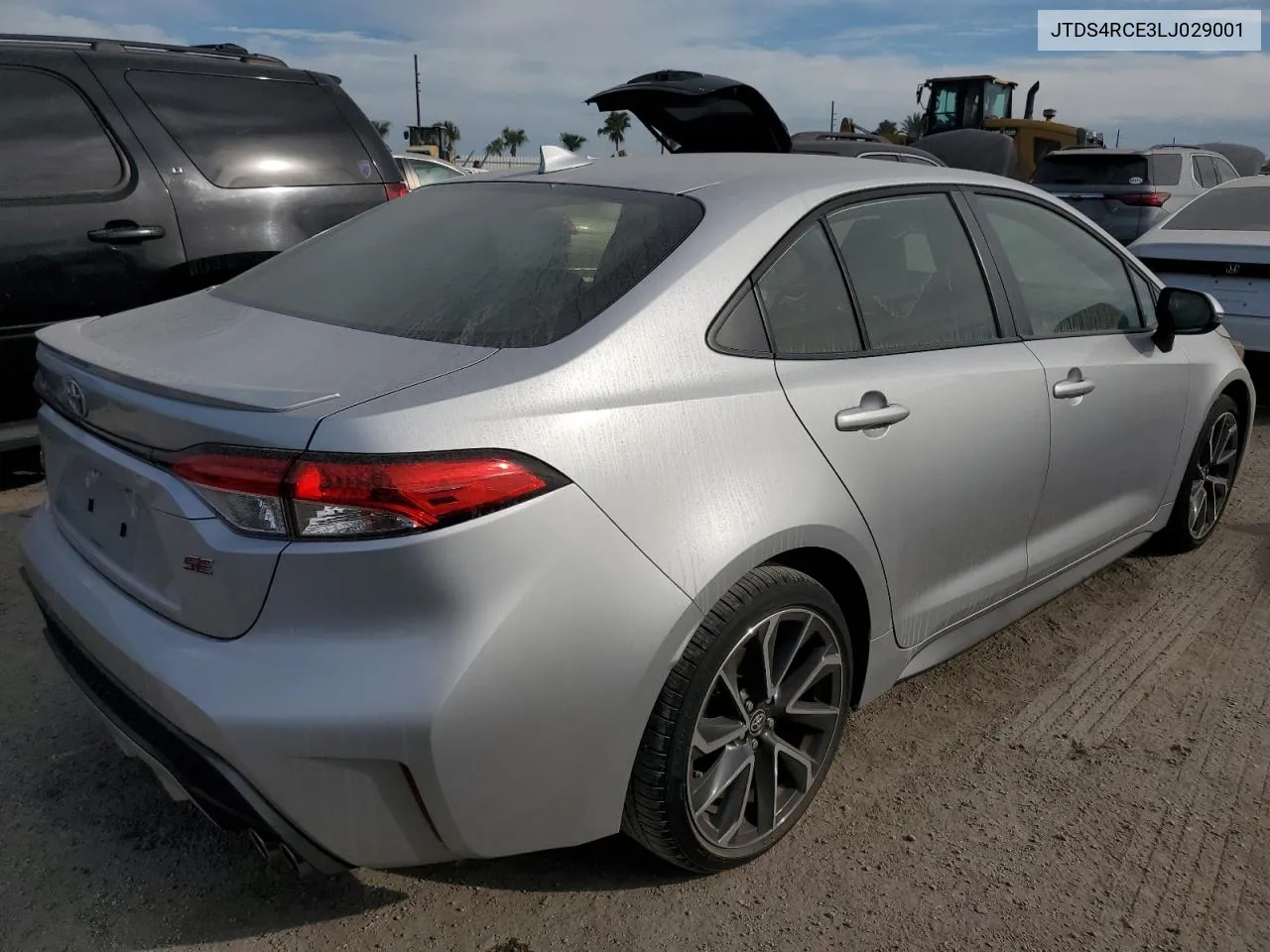 2020 Toyota Corolla Se VIN: JTDS4RCE3LJ029001 Lot: 74327654