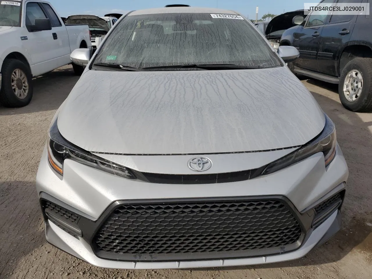 2020 Toyota Corolla Se VIN: JTDS4RCE3LJ029001 Lot: 74327654