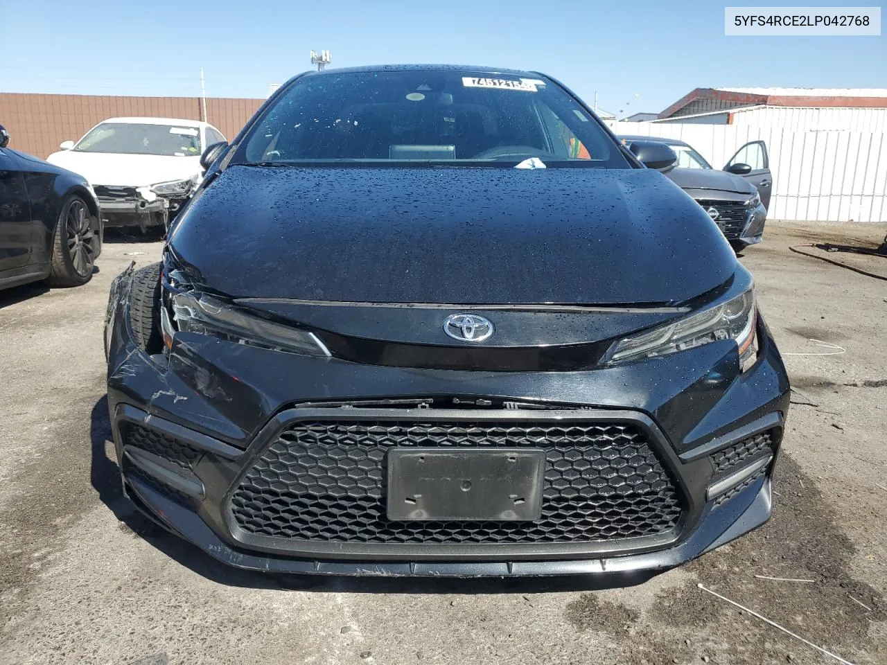 2020 Toyota Corolla Se VIN: 5YFS4RCE2LP042768 Lot: 74512154