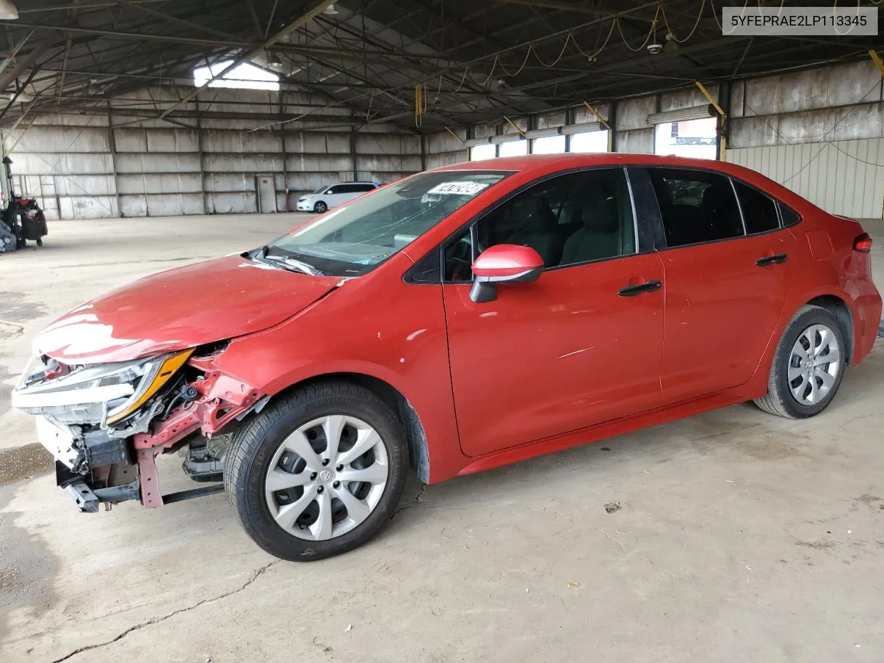 2020 Toyota Corolla Le VIN: 5YFEPRAE2LP113345 Lot: 74742484