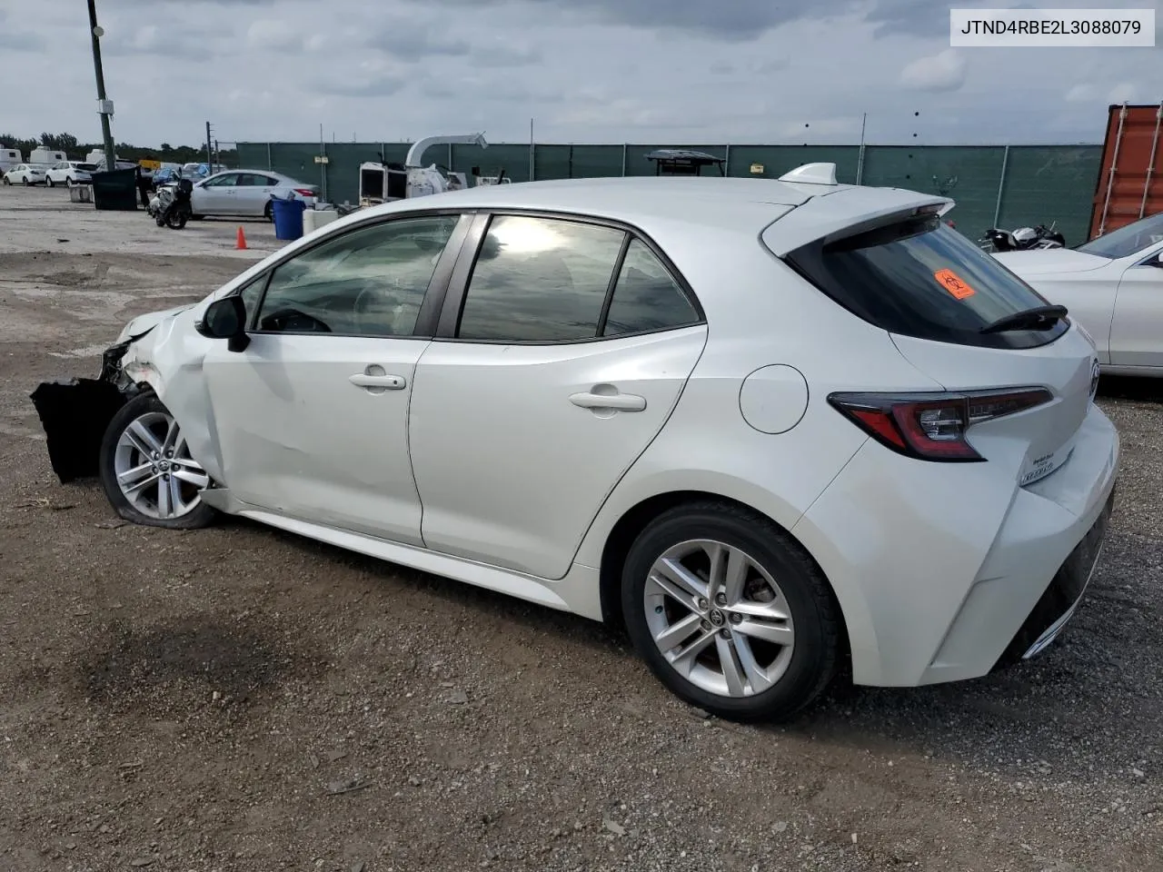 2020 Toyota Corolla Se VIN: JTND4RBE2L3088079 Lot: 75100054