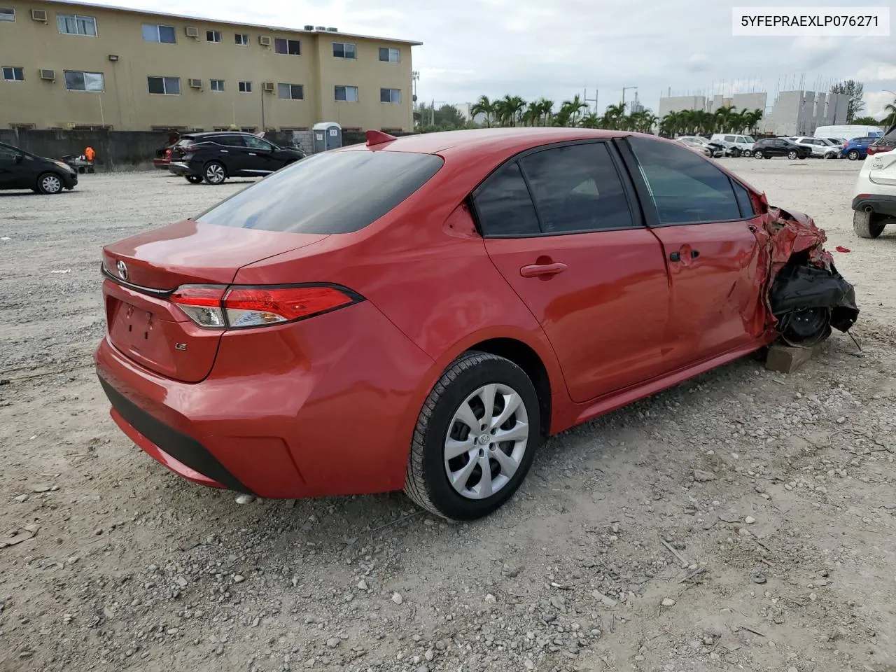 2020 Toyota Corolla Le VIN: 5YFEPRAEXLP076271 Lot: 75218954