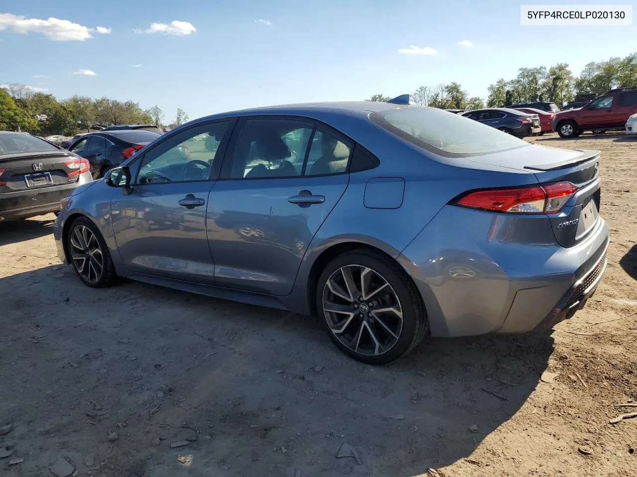 2020 Toyota Corolla Se VIN: 5YFP4RCE0LP020130 Lot: 75391274