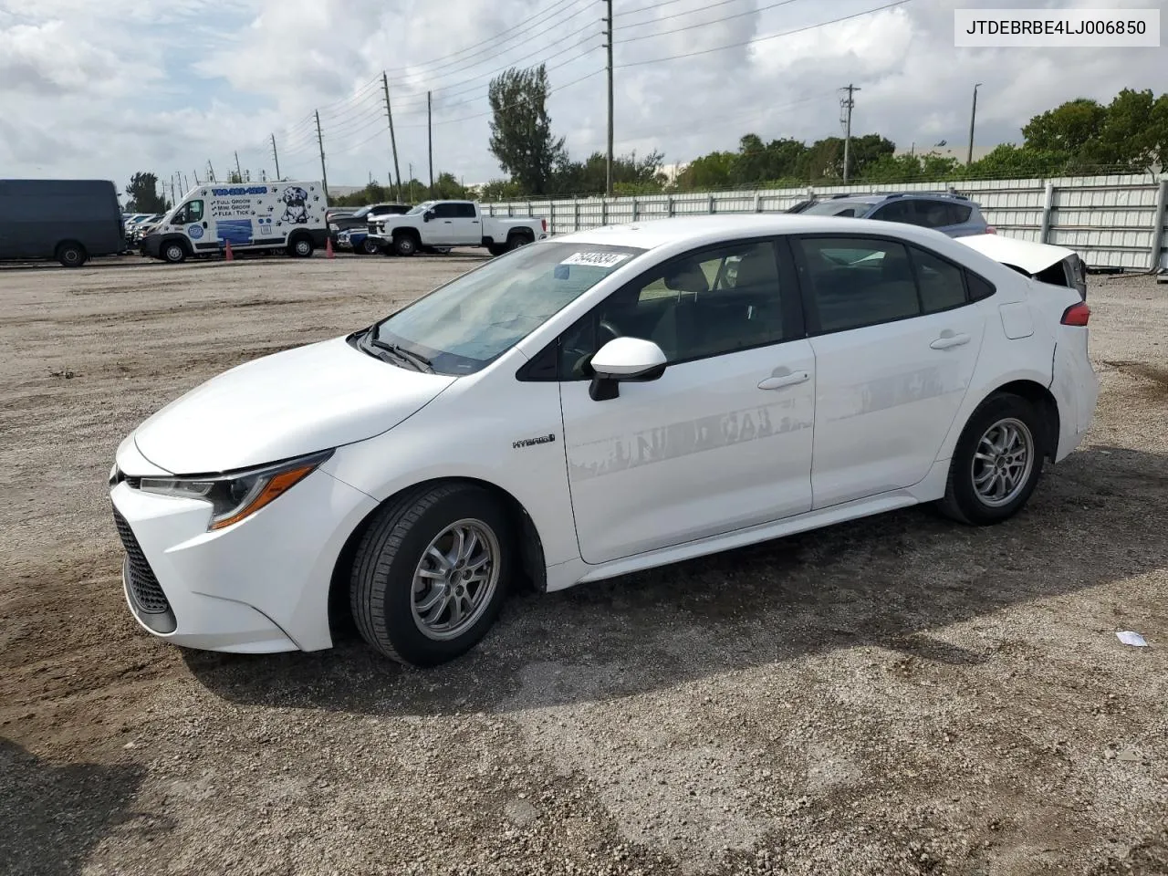 2020 Toyota Corolla Le VIN: JTDEBRBE4LJ006850 Lot: 75443834