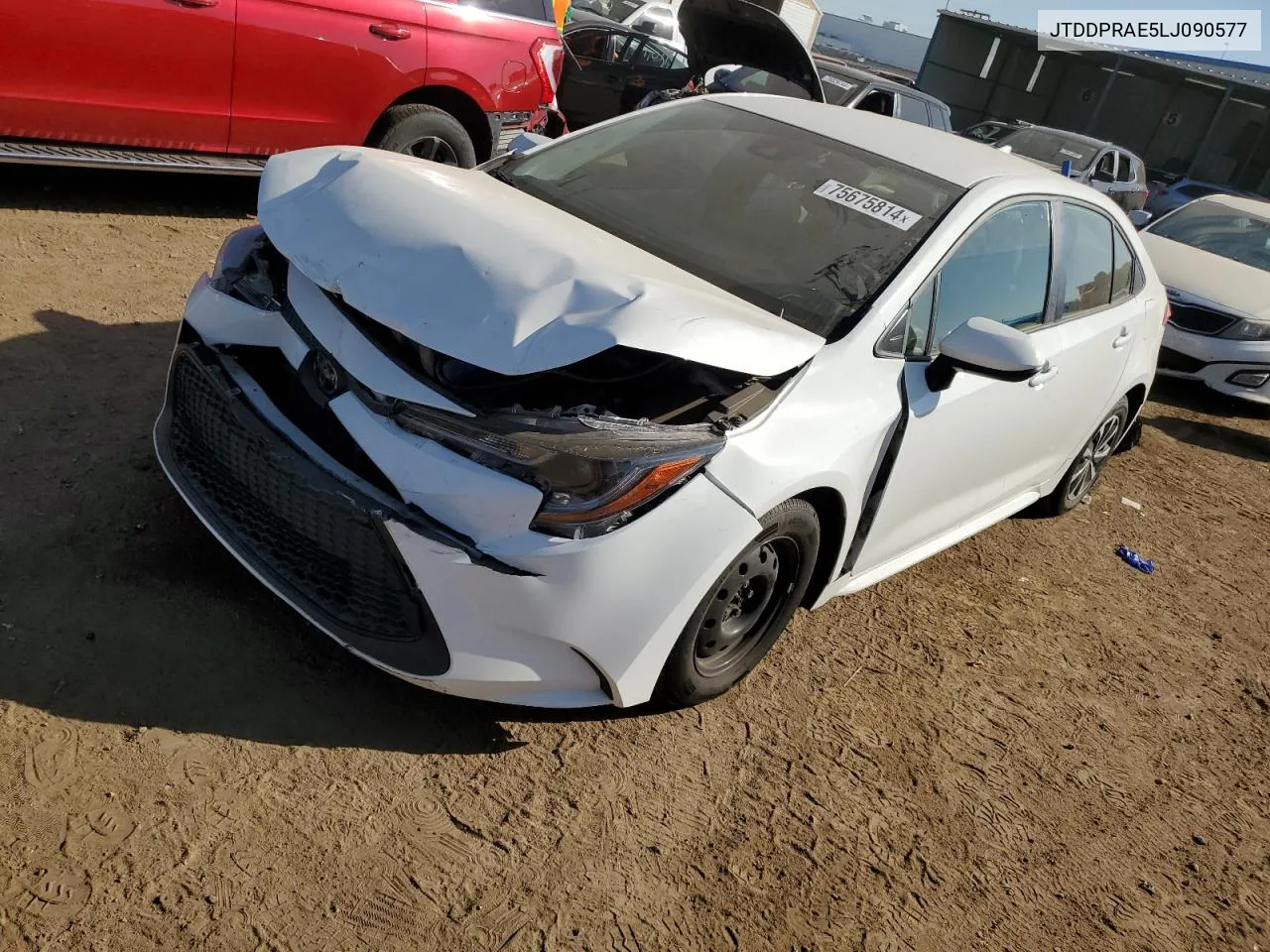 2020 Toyota Corolla L VIN: JTDDPRAE5LJ090577 Lot: 75675814