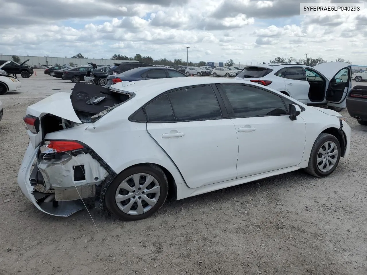 2020 Toyota Corolla Le VIN: 5YFEPRAE5LP040293 Lot: 76324394