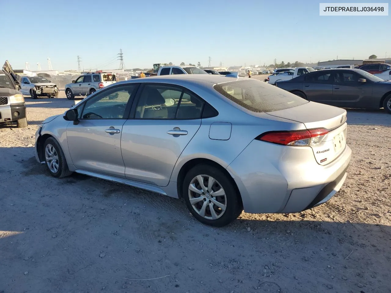 2020 Toyota Corolla Le VIN: JTDEPRAE8LJ036498 Lot: 76343364