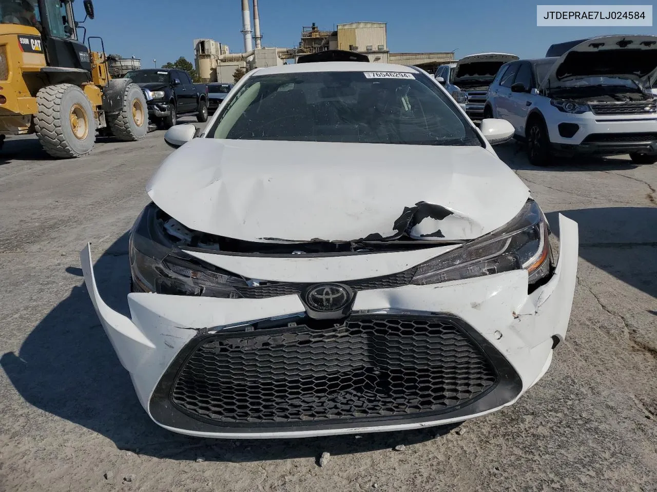 2020 Toyota Corolla Le VIN: JTDEPRAE7LJ024584 Lot: 76546294