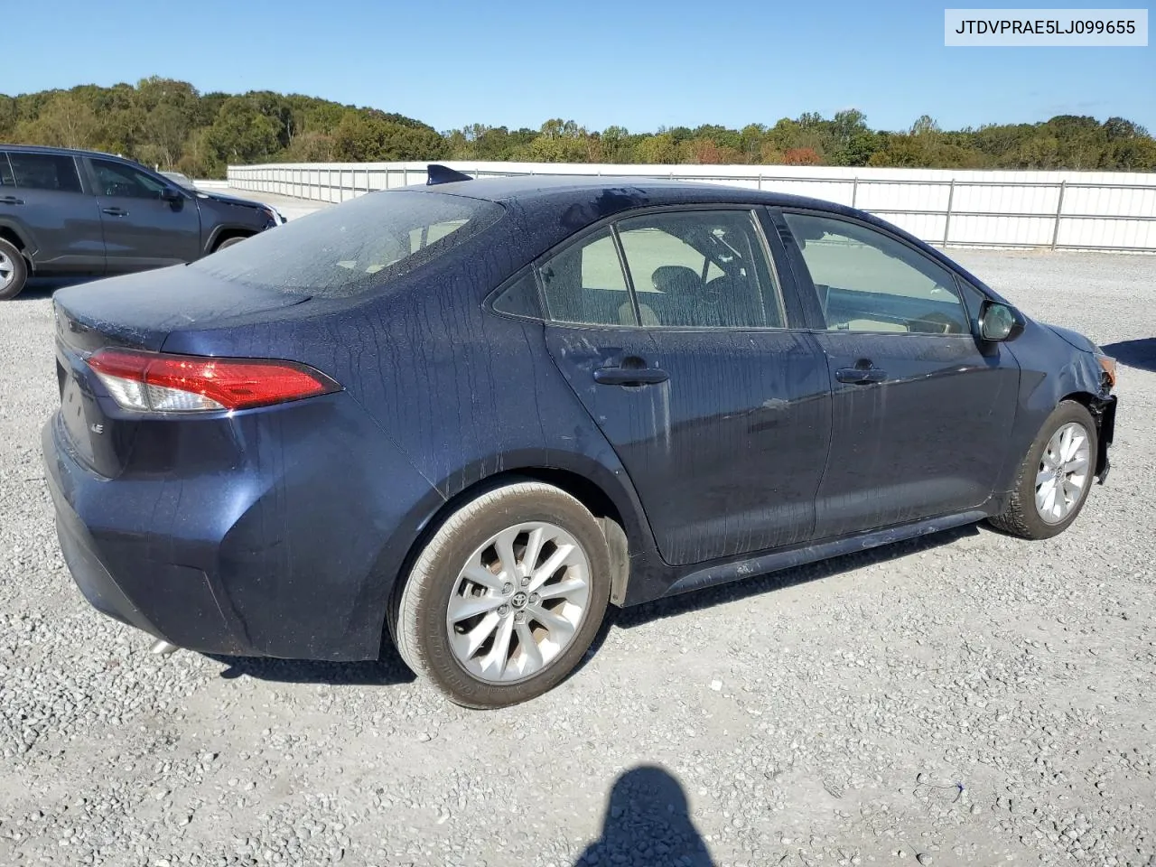 2020 Toyota Corolla Le VIN: JTDVPRAE5LJ099655 Lot: 76579984